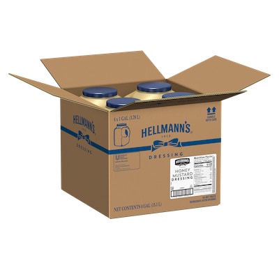 Hellmann's® Classics Honey Mustard Dressing 4 x 1 gal - To your best salads with Hellmann's® Classics Honey Mustard Dressing (4 x 1 gal) that looks, performs and tastes like you made it yourself.